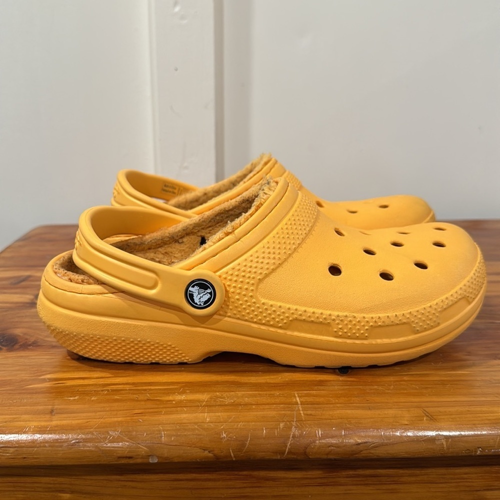 Crocs Classic Lined Yellow Clogs - image 2
